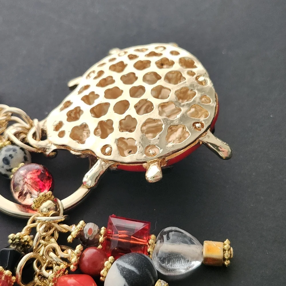 Ladybug Purse Charm or Keychain Handcrafted